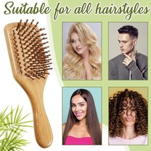 Bamboo Hair Brush - Natural Brown